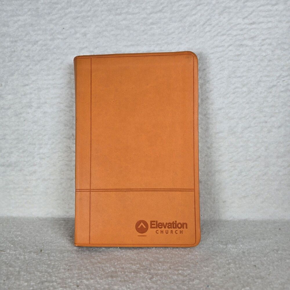 Holy Bible NIV Orange Leathersoft Red Letter Zondervan Elevation 2011